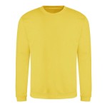 Unisex mikina bez kapuce JustHoods -  Sun yellow L