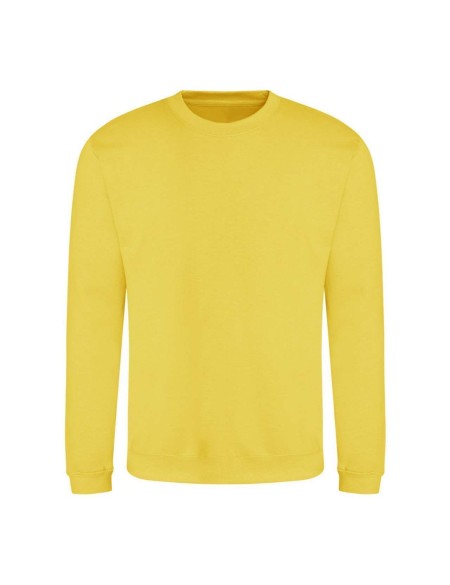 Unisex mikina bez kapuce JustHoods -  Sun yellow XL