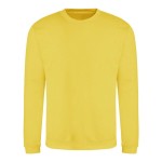 Unisex mikina bez kapuce JustHoods -  Sun yellow XXL
