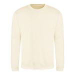 Unisex mikina bez kapuce JustHoods -  Vanilla milksake S