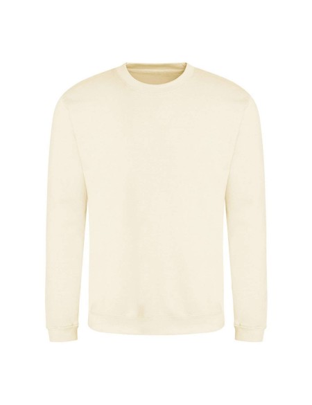 Unisex mikina bez kapuce JustHoods -  Vanilla milksake XS