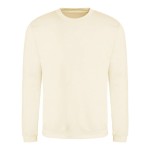 Unisex mikina bez kapuce JustHoods -  Vanilla milksake S