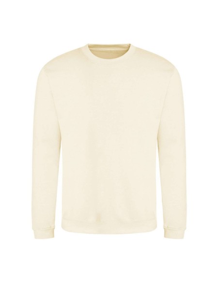 Unisex mikina bez kapuce JustHoods -  Vanilla milksake XXL