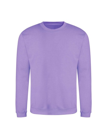 Unisex mikina bez kapuce JustHoods - Digital lavender XS