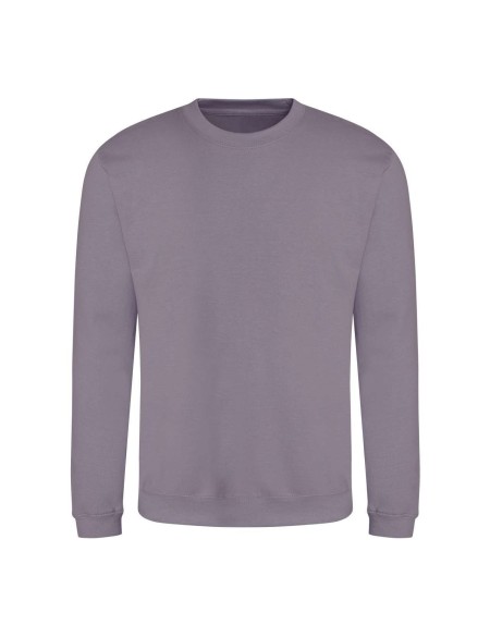 Unisex mikina bez kapuce JustHoods - Dusty lilac XS