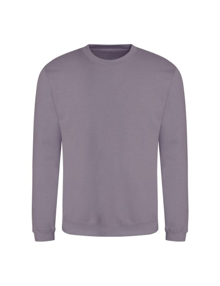 Unisex mikina bez kapuce JustHoods - Dusty lilac L