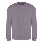 Unisex mikina bez kapuce JustHoods - Dusty lilac XL