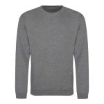 Unisex mikina bez kapuce JustHoods - Graphite heather XXL