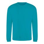 Unisex mikina bez kapuce JustHoods - Lagoon blue XXL