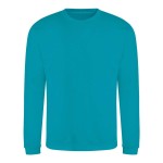 Unisex mikina bez kapuce JustHoods - Lagoon blue M