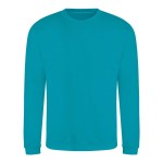 Unisex mikina bez kapuce JustHoods - Lagoon blue XL