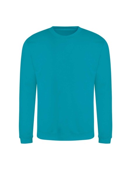 Unisex mikina bez kapuce JustHoods - Lagoon blue XXL