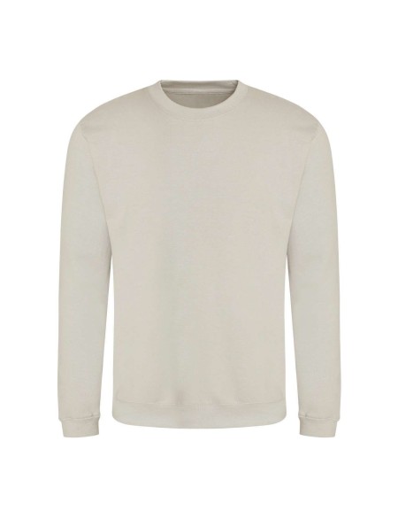 Unisex mikina bez kapuce JustHoods - Natural stone XXL