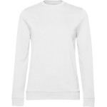 Dámská mikina bez kapuce #Set In - Bílá 3XL