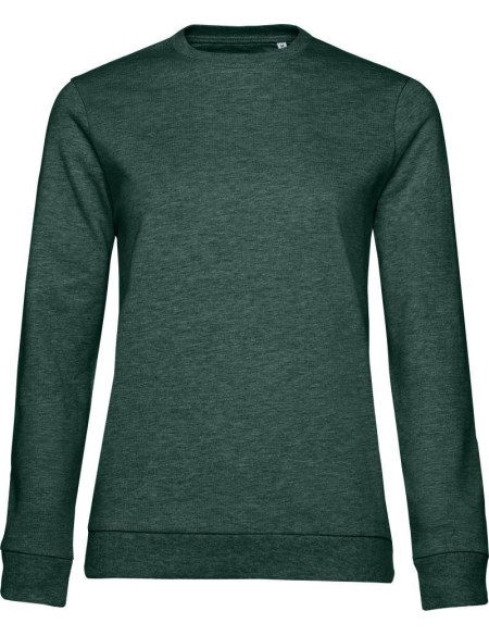 Dámská mikina bez kapuce #Set In - Heather dark green XXL