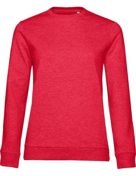Dámská mikina bez kapuce #Set In - Heather red XXL