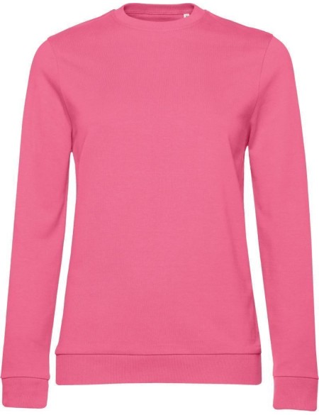 Dámská mikina bez kapuce #Set In - Pink fizz XL