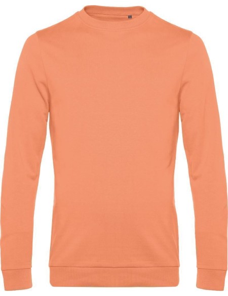 Pánská mikina bez kapuce #Set in - Melon orange XXL