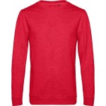 Pánská mikina bez kapuce #Set in - Heather red XXL