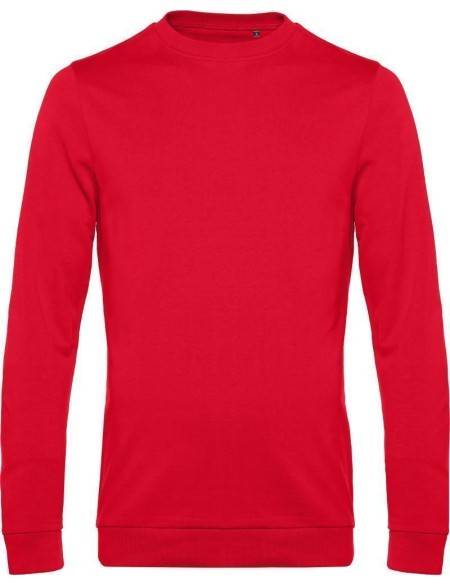 Pánská mikina bez kapuce #Set in - Červená 4XL