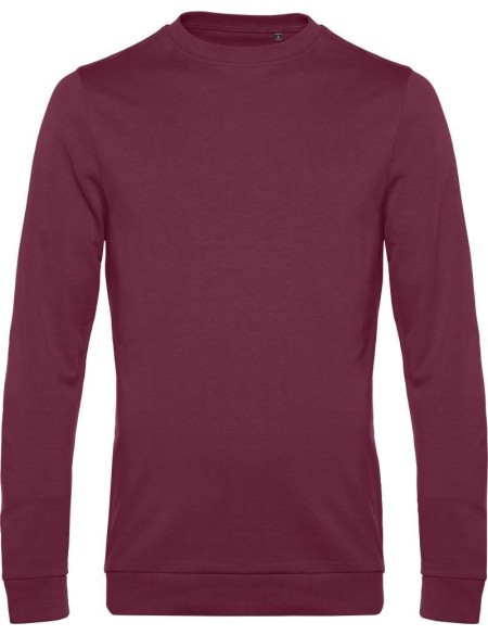 Pánská mikina bez kapuce #Set in - Burgundy L