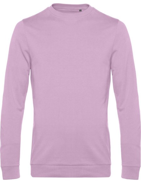 Pánská mikina bez kapuce #Set in - Candy pink 3XL