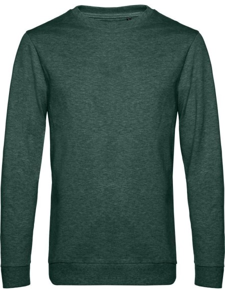 Pánská mikina bez kapuce #Set in - Heather dark green XL