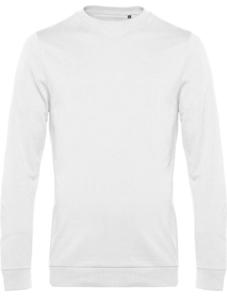 Pánská mikina bez kapuce #Set in - Bílá 3XL