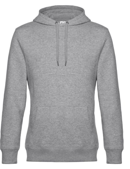 Pánská mikina s kapucí KING Hooded - Heather grey 3XL