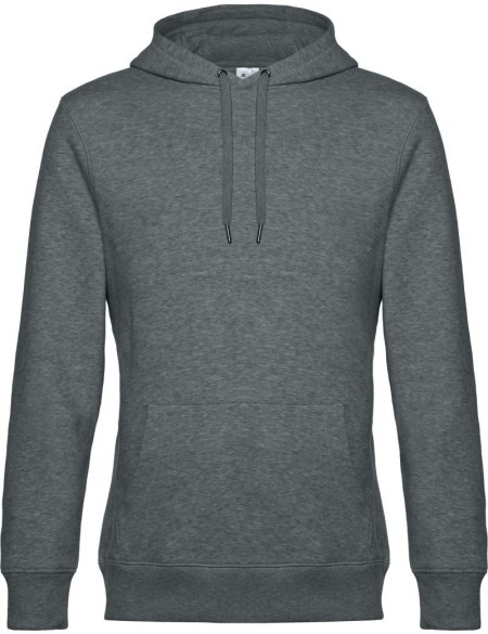Pánská mikina s kapucí KING Hooded - Heather mid grey XS