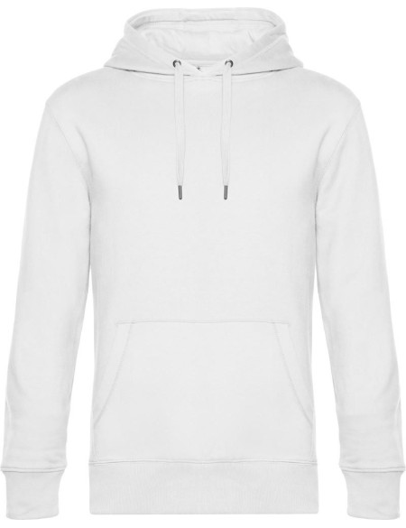 Pánská mikina s kapucí KING Hooded - Bílá M