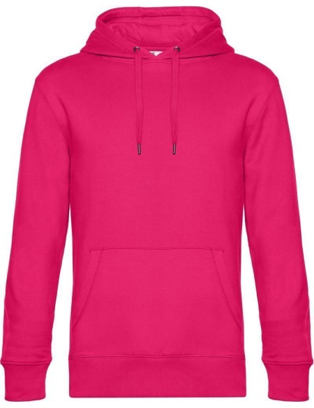 Pánská mikina s kapucí KING Hooded - Magenta pink XL
