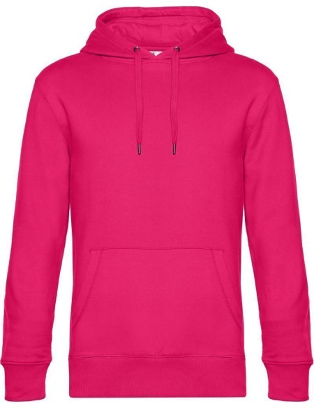 Pánská mikina s kapucí KING Hooded - Magenta pink 3XL