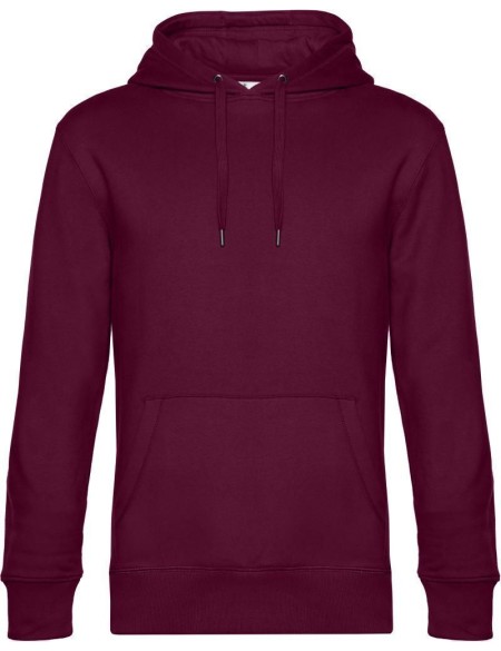 Pánská mikina s kapucí KING Hooded - Dark cherry 3XL