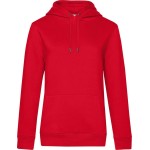 Dámská mikina s kapucí KING Hooded - Červená XS