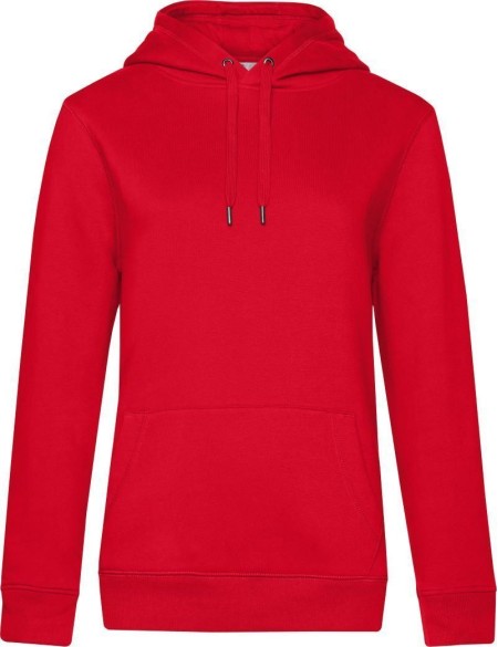 Dámská mikina s kapucí KING Hooded - Červená M