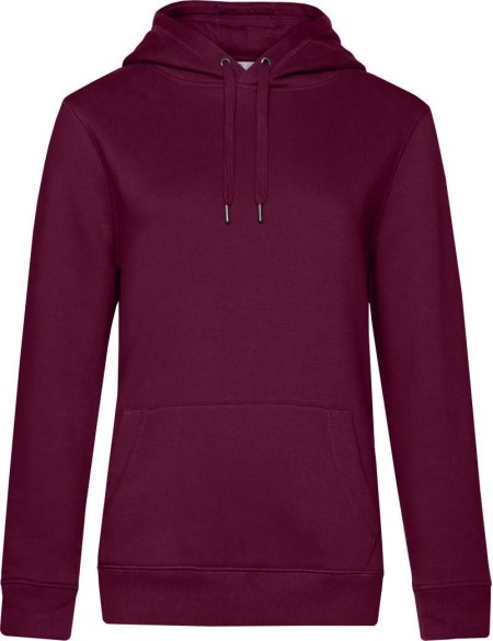 Dámská mikina s kapucí KING Hooded - Dark cherry L
