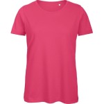 Dámské tričko B+C Inspire T z bio bavlny - Fuchsia XS