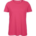 Dámské tričko B+C Inspire T z bio bavlny - Fuchsia S