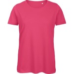 Dámské tričko B+C Inspire T z bio bavlny - Fuchsia L