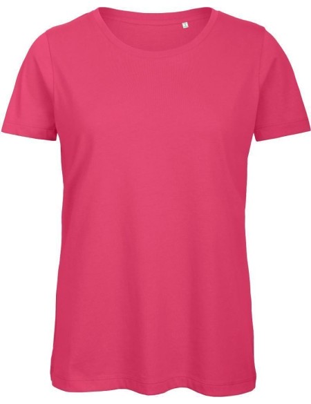 Dámské tričko B+C Inspire T z bio bavlny - Fuchsia L