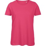 Dámské tričko B+C Inspire T z bio bavlny - Fuchsia XL