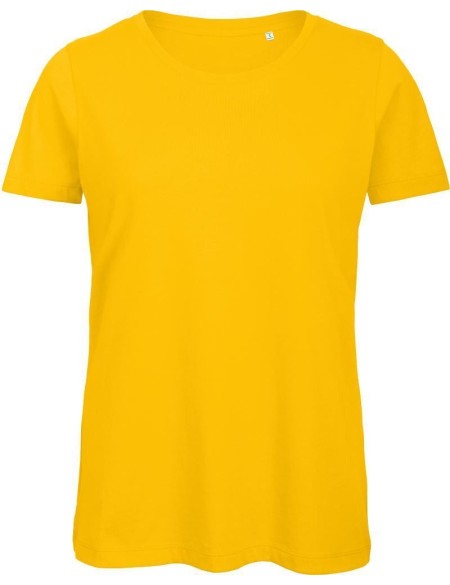 Dámské tričko B+C Inspire T z bio bavlny - Žlutá S