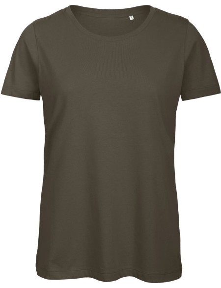 Dámské tričko B+C Inspire T z bio bavlny - Khaki L