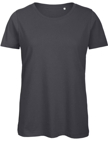 Dámské tričko B+C Inspire T z bio bavlny - Dark grey XXL
