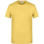 Pánské tričko z bio bavlny James+Nicholson 8008 - Light yellow M