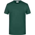 Pánské tričko z bio bavlny James+Nicholson 8008 - Dark green 3XL