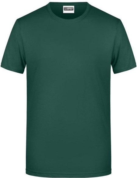 Pánské tričko z bio bavlny James+Nicholson 8008 - Dark green 3XL