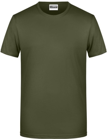 Pánské tričko z bio bavlny James+Nicholson 8008 - Olive S