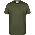 Pánské tričko z bio bavlny James+Nicholson 8008 - Olive XXL